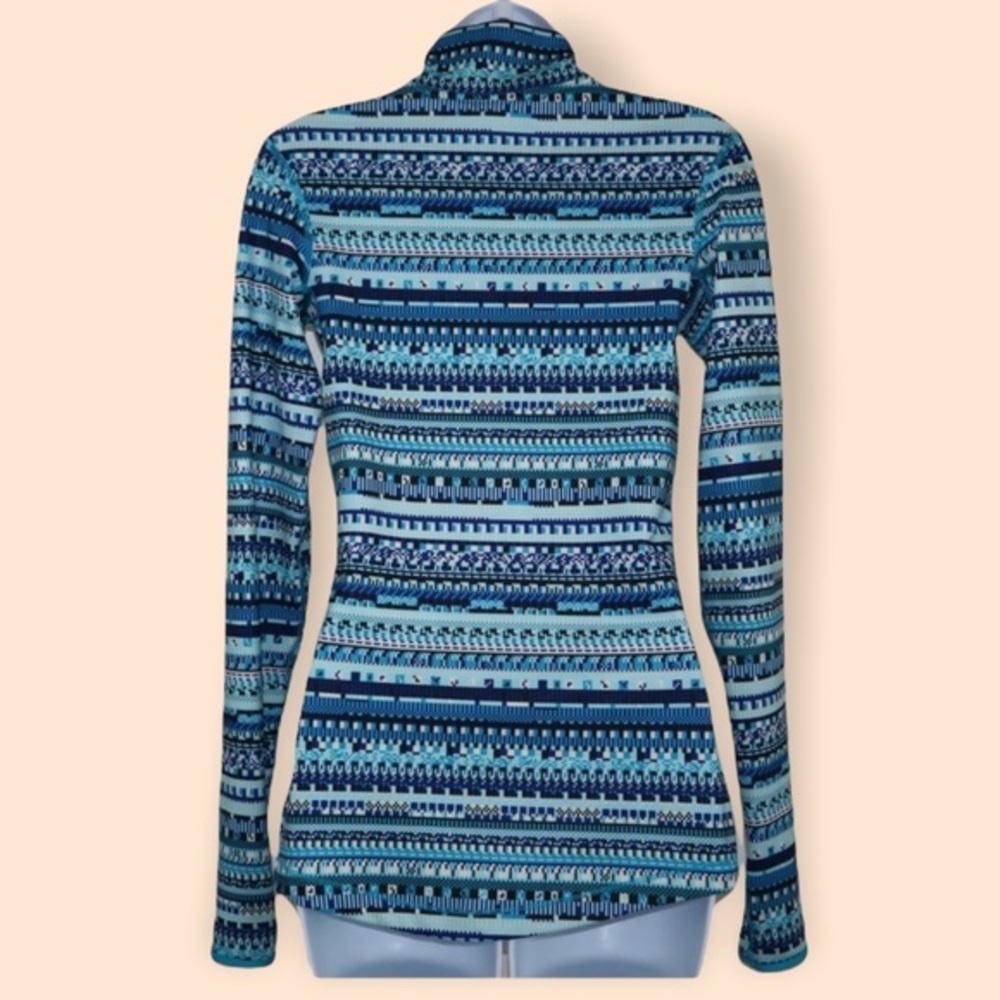 Nike Pro Top Sz S Dri Fit Half Zip‎ printed long sleeves Pullover - Picture 2 of 12